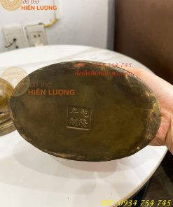 Tượng Đức Văn Thù Phổ Hiền Bằng Đồng Cao 25cm
