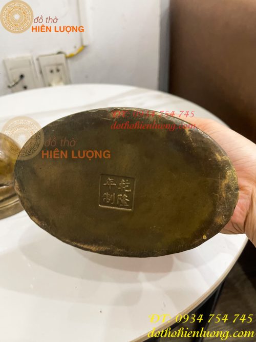 Tượng Đức Văn Thù Phổ Hiền Bằng Đồng Cao 25cm