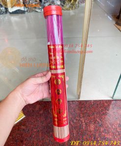 Hương Nhang Ống Thảo Mộc Đậu Tàn Tự Nhiên Nắp Đỏ Đông Thành-Nhang Ống Thờ Cúng Chất Lượng