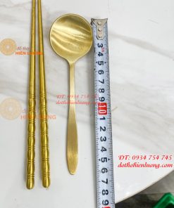 Bộ Bát Đũa Thìa Bằng Đồng Thờ Cúng