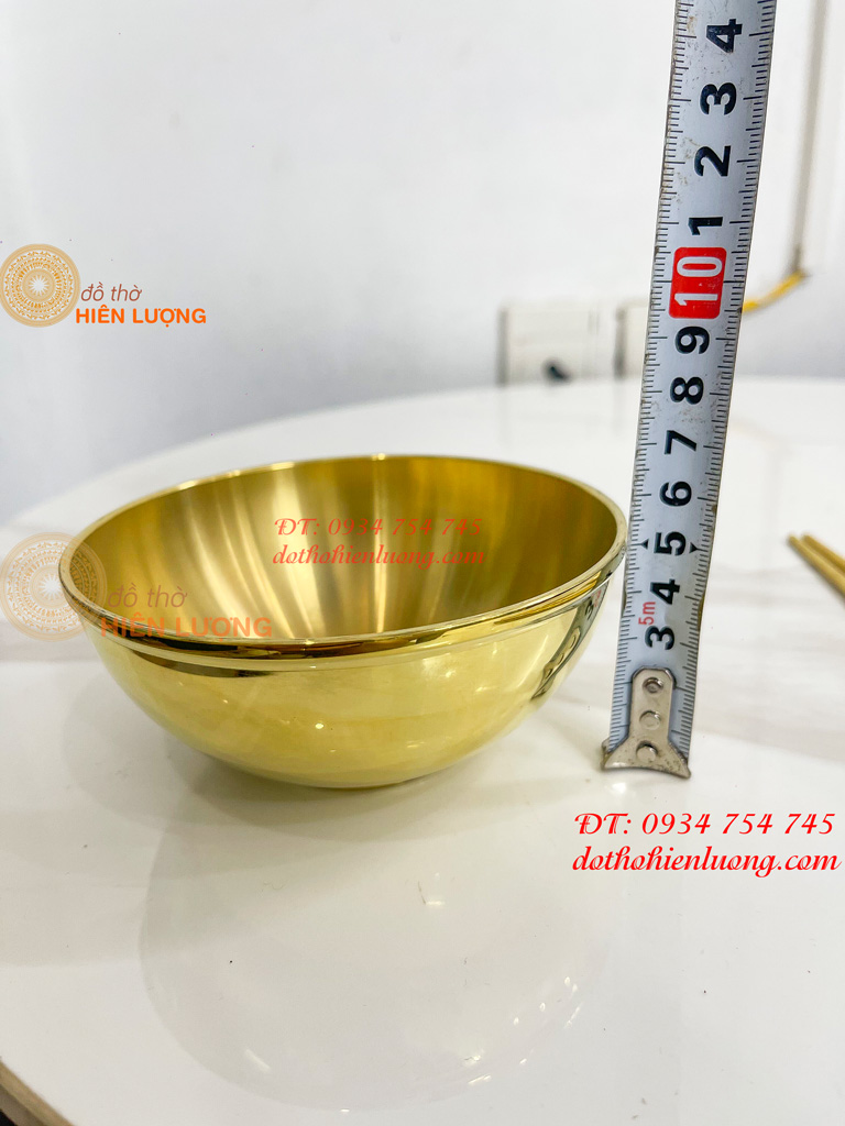 Bộ Bát Đũa Thìa Bằng Đồng Thờ Cúng