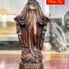 Tượng Đức Mẹ Ban Ơn Cao 20cm Bằng Đồng Hun